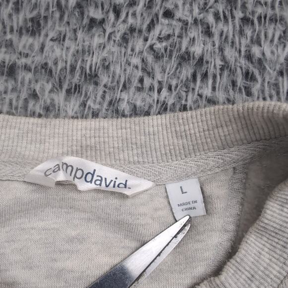 Los Angeles California Sweater Adult Large Gray Destination Pullover Embroidered - Picture 2 of 6